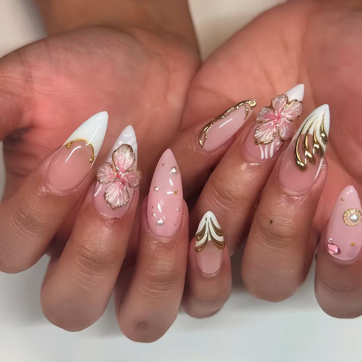 Elegant Gel Nail Art Extensions Bowlift