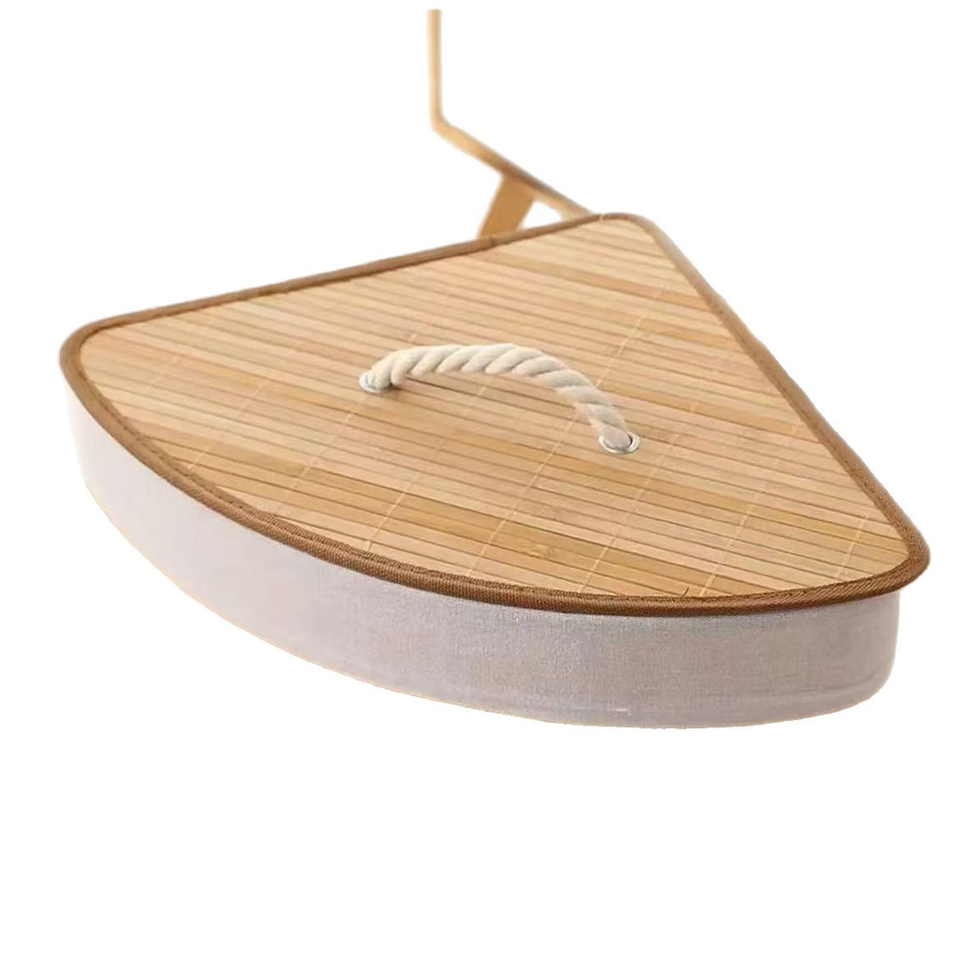 Practical Laundry Basket Made of Bamboo with Lid Bowlift