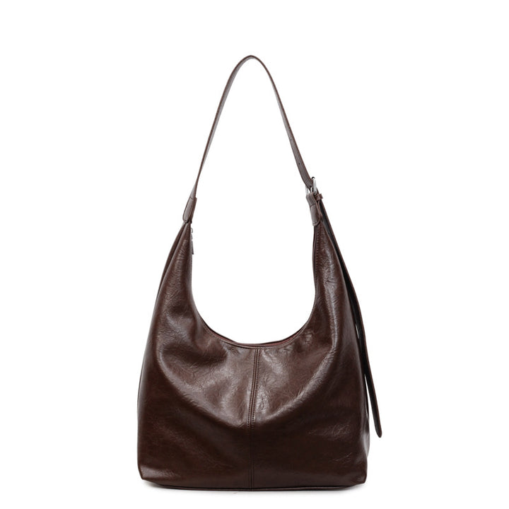 Premium Leather Slouchy Handbag Bowlift