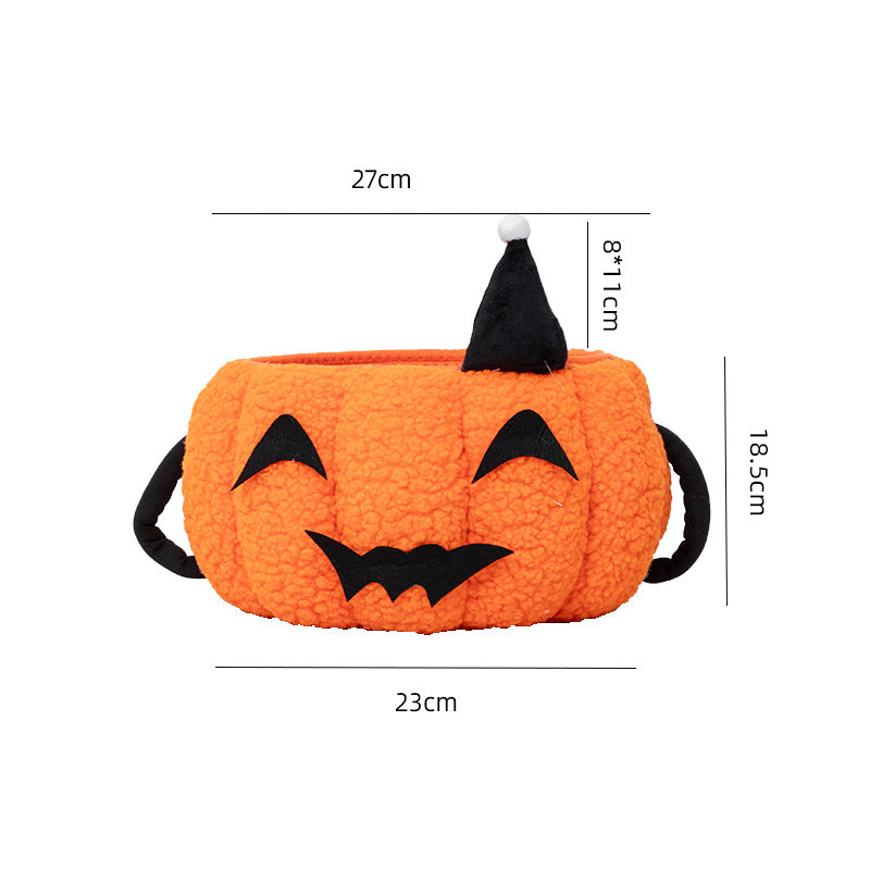 Playful Decorative Storage Basket In Pumpkin Design Bowlift