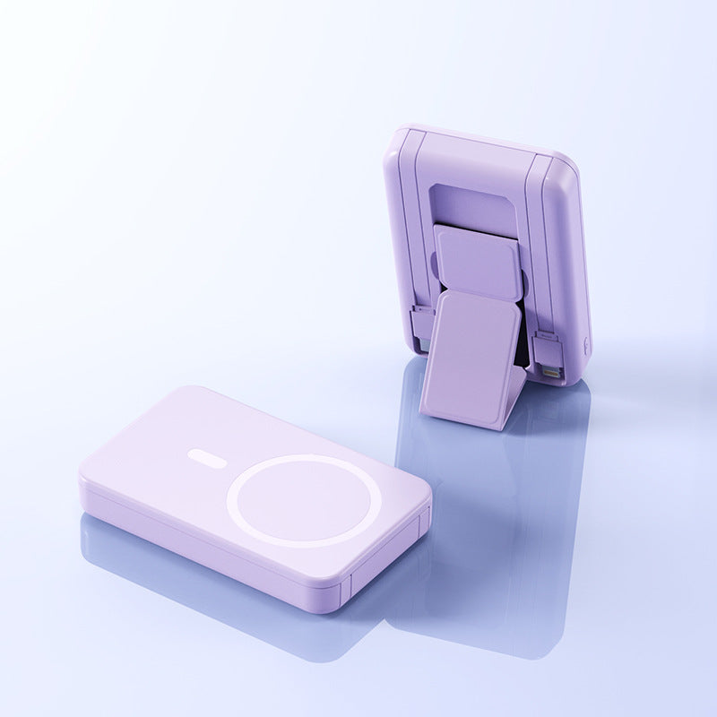 Portable Wireless Powerbank with Integrated Stand Bowlift