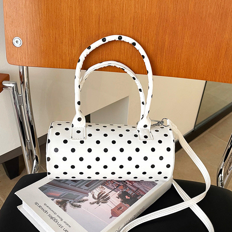 WoChic Structured Polka Dot Handbag Bowlift
