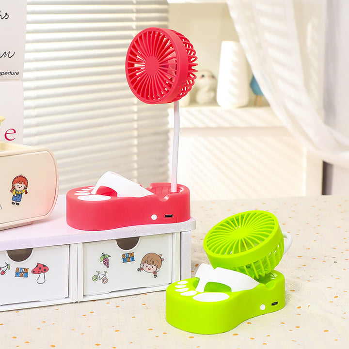 Women's portable battery fan with flexible holder Bowlift