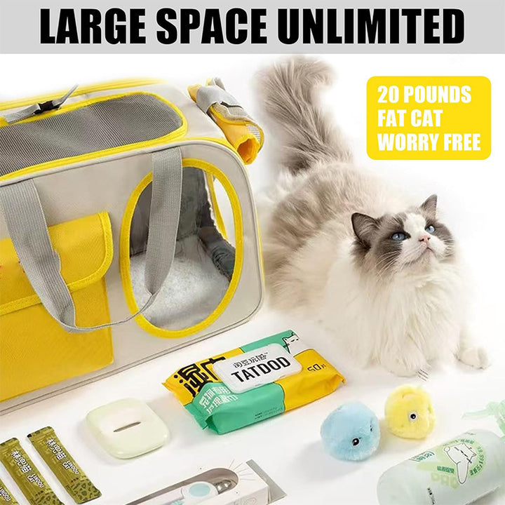 Pet carrier bag with breathable compartments Bowlift