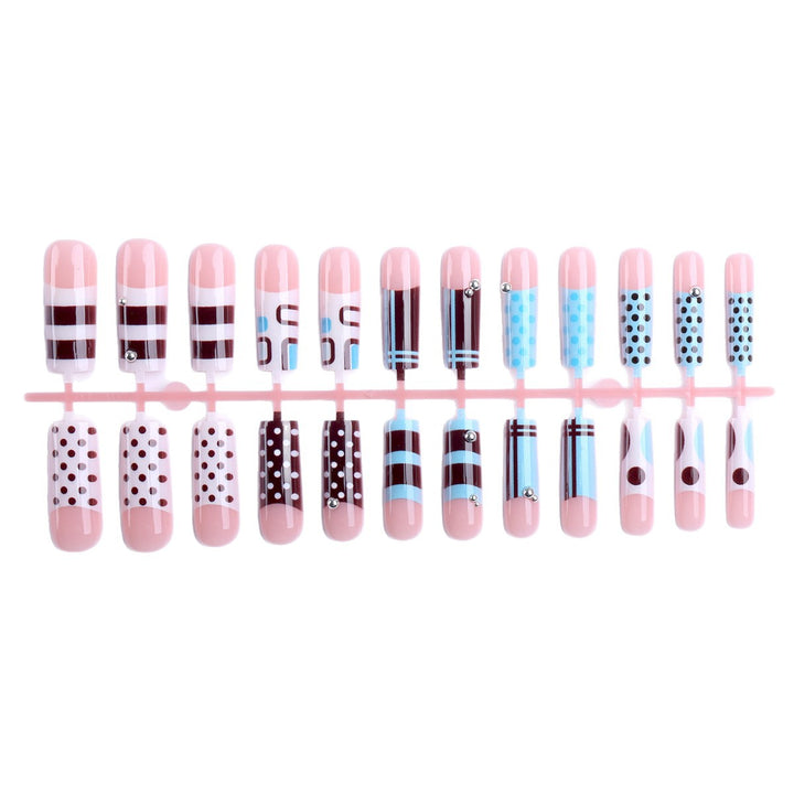 Artificial Fingernails with Creative Design Bowlift