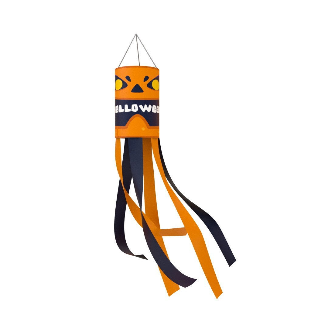 Unisex nan patriotic American flag windsock with long trailing streamers and reinforced hanging loop Bowlift
