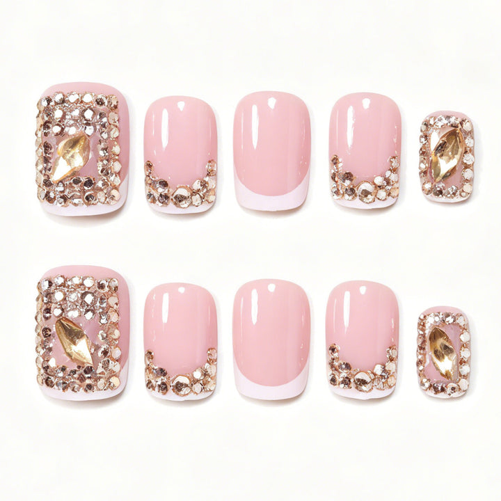 Elegant Decorative Press-On Nail Art Bowlift