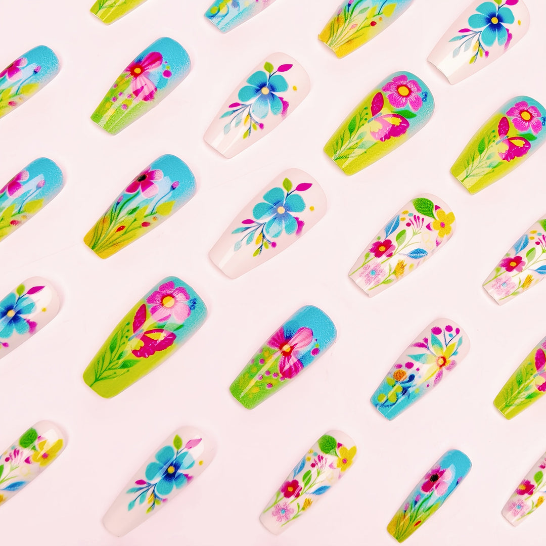Creative Flower Nail Design Bowlift