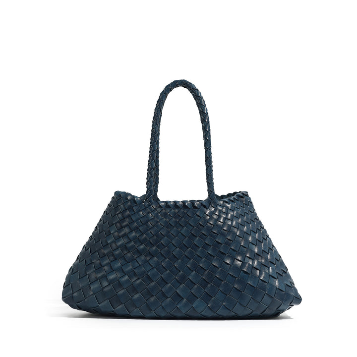 Handcrafted Woven Leather Tote Bowlift