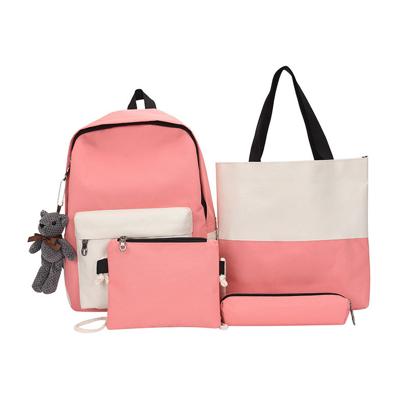 5-Piece Leisure Backpack and Tote Bag Set Bowlift