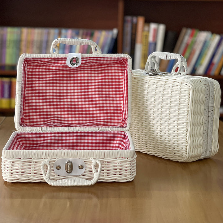 Vintage-Inspired Woven Storage Case Bowlift