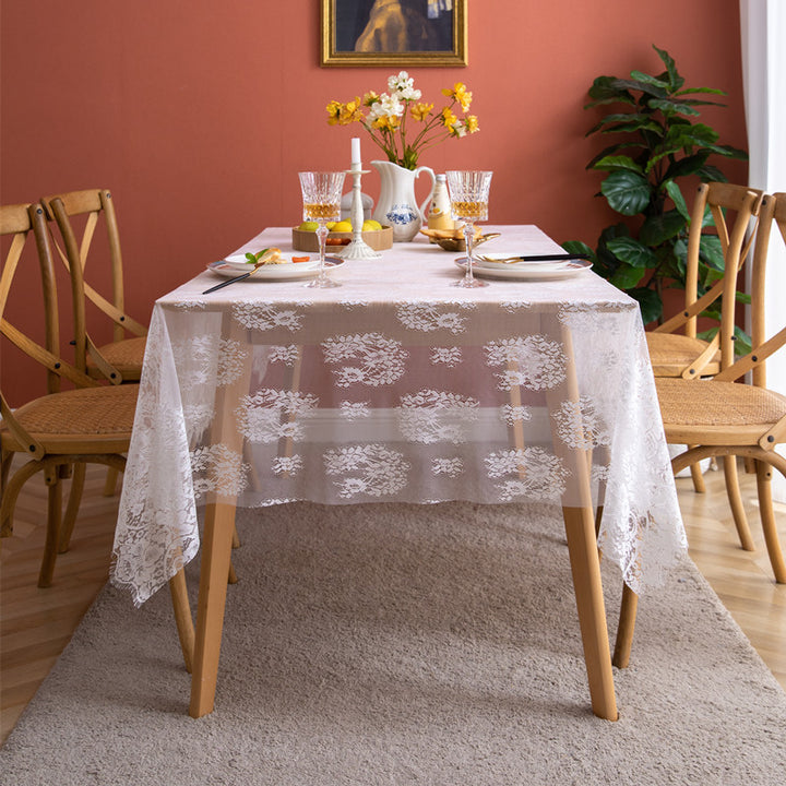 Elegant Lace Table Overlay