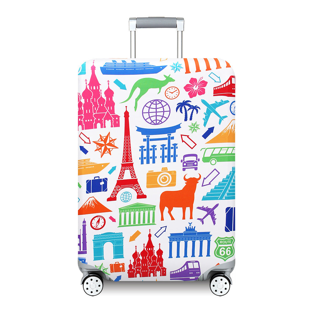Unisex nan Kids Luggage Cover for Hard Shell Suitcases with Fun Space Design made of Elastic Polyester-Spandex Bowlift