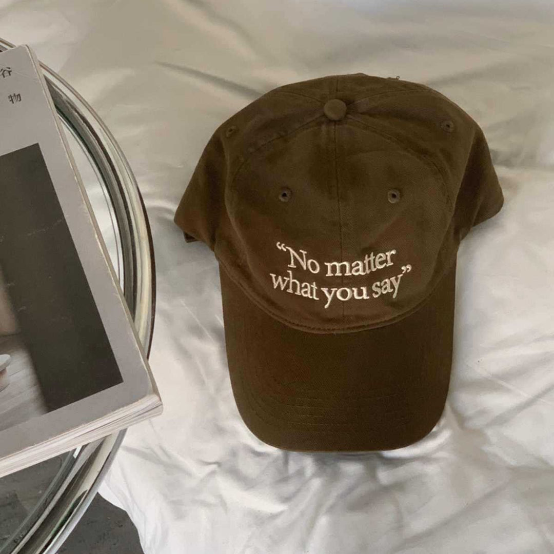 Women's Casual Embroidered Statement Cap Bowlift