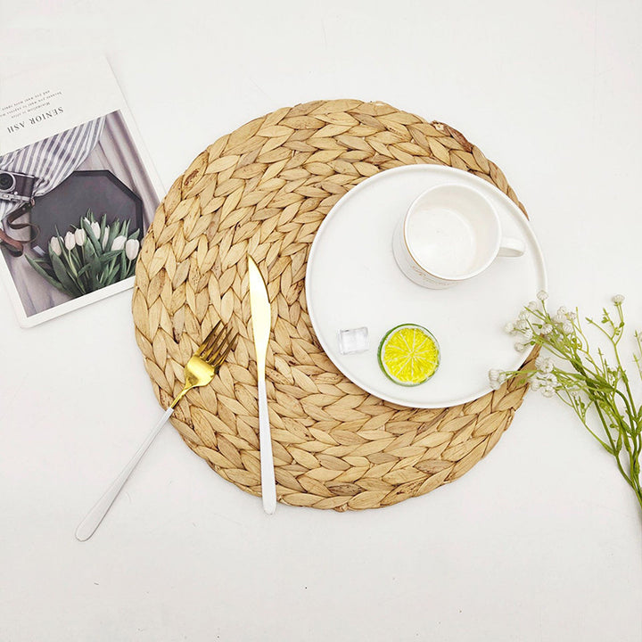 Rustic Round Weaving Coaster Bowlift
