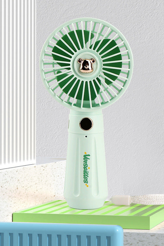 Women Portable Hand Fan with Animal Design Bowlift