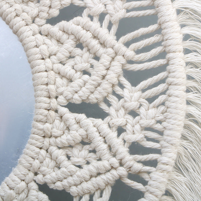 Decorative Macrame Mirror Bowlift
