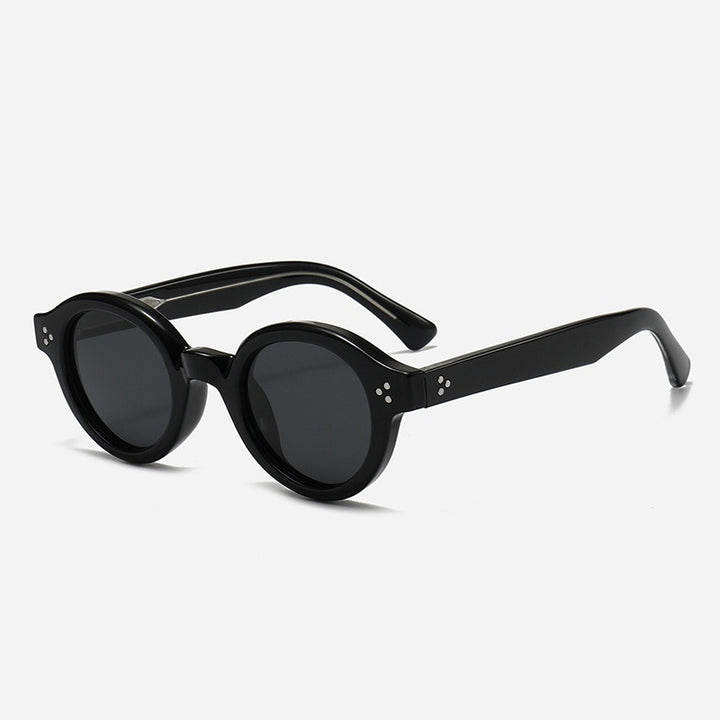 Women's Fashion Round Sunglasses with Stylish Accents Bowlift