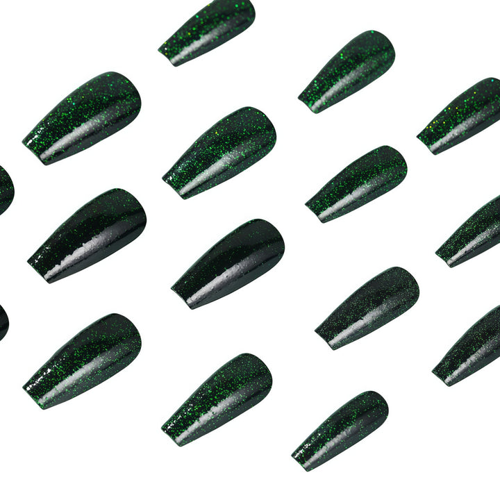 Shiny artificial nails with sparkling accents Bowlift