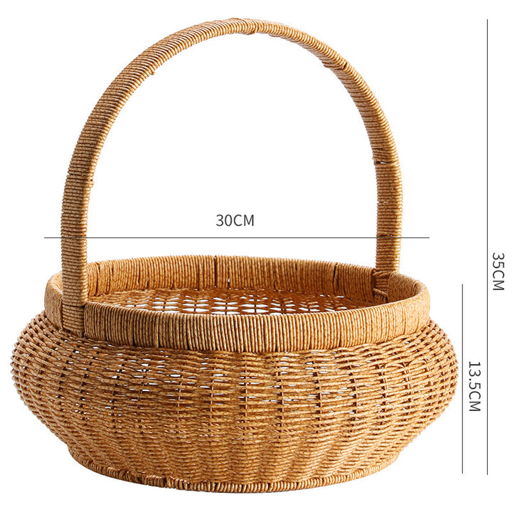 Handwoven Decorative Basket Bowlift
