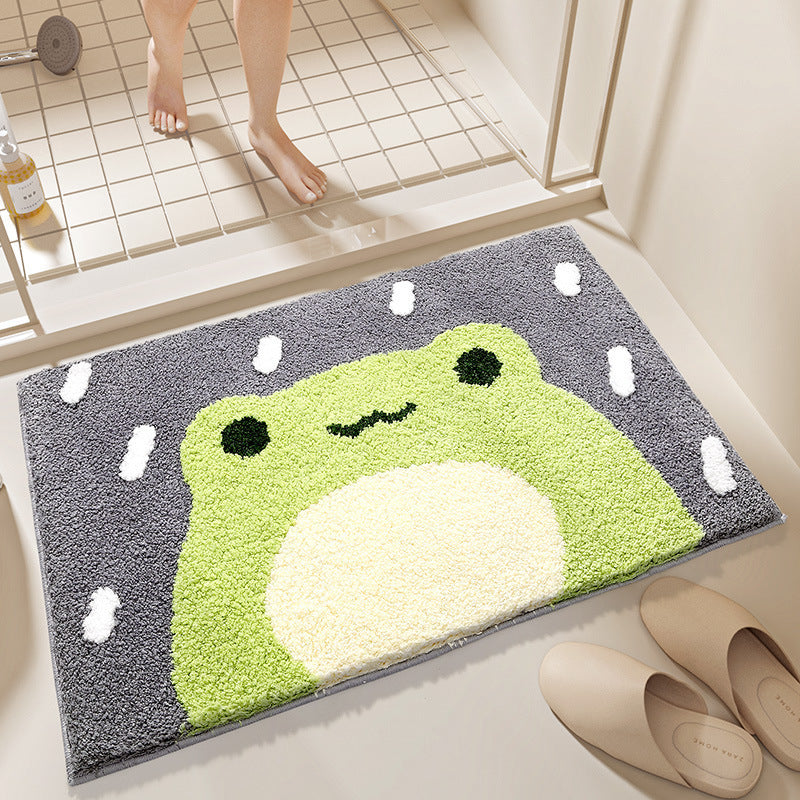 Cute Cartoon Bunny-Themed Bath Mat Bowlift