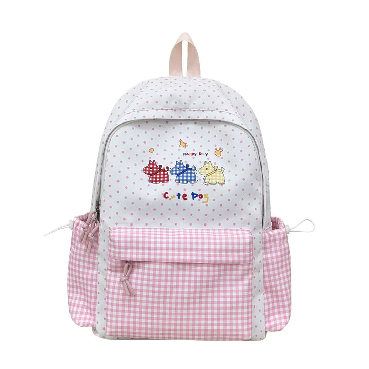 Playful Dog Illustration Backpack Bowlift