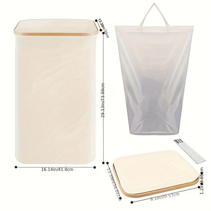 High-quality laundry container with modern lid and removable inner bag Bowlift