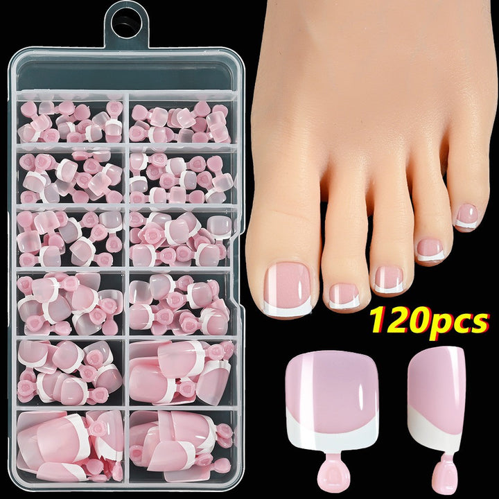 Premium French Tip Toenail Art Set Bowlift