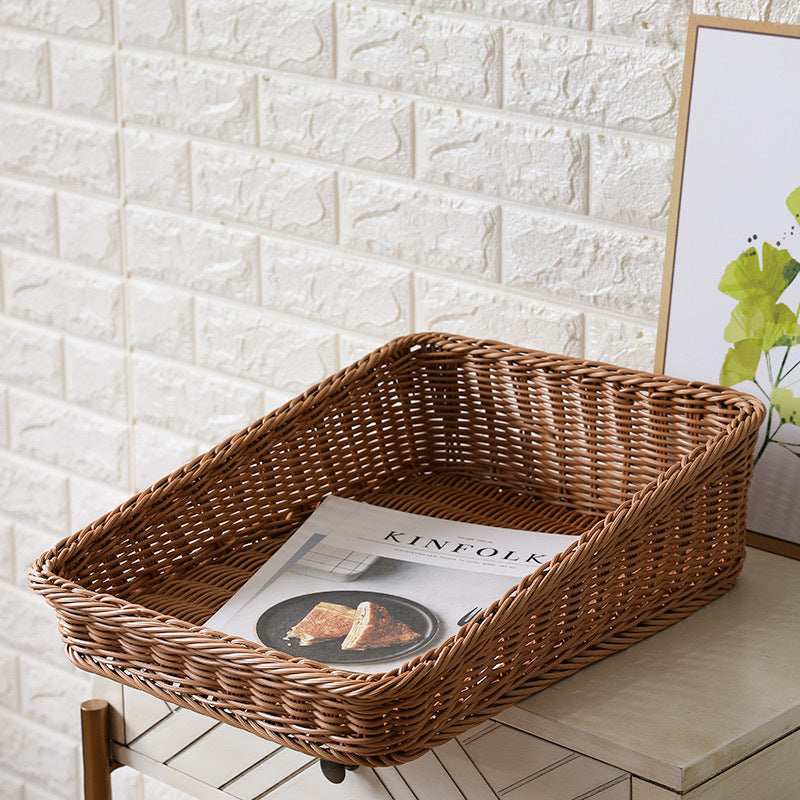 Unisex Portable Storage Box made of Woven Rattan Bowlift