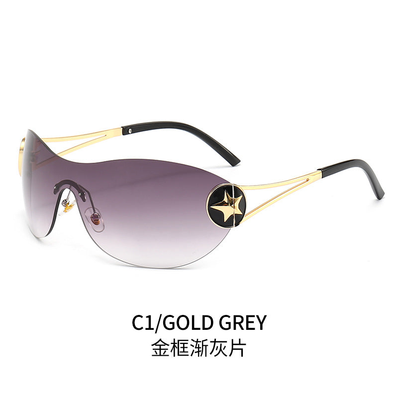 Women's fashionable sunglasses with transparent design and stylish accents Bowlift