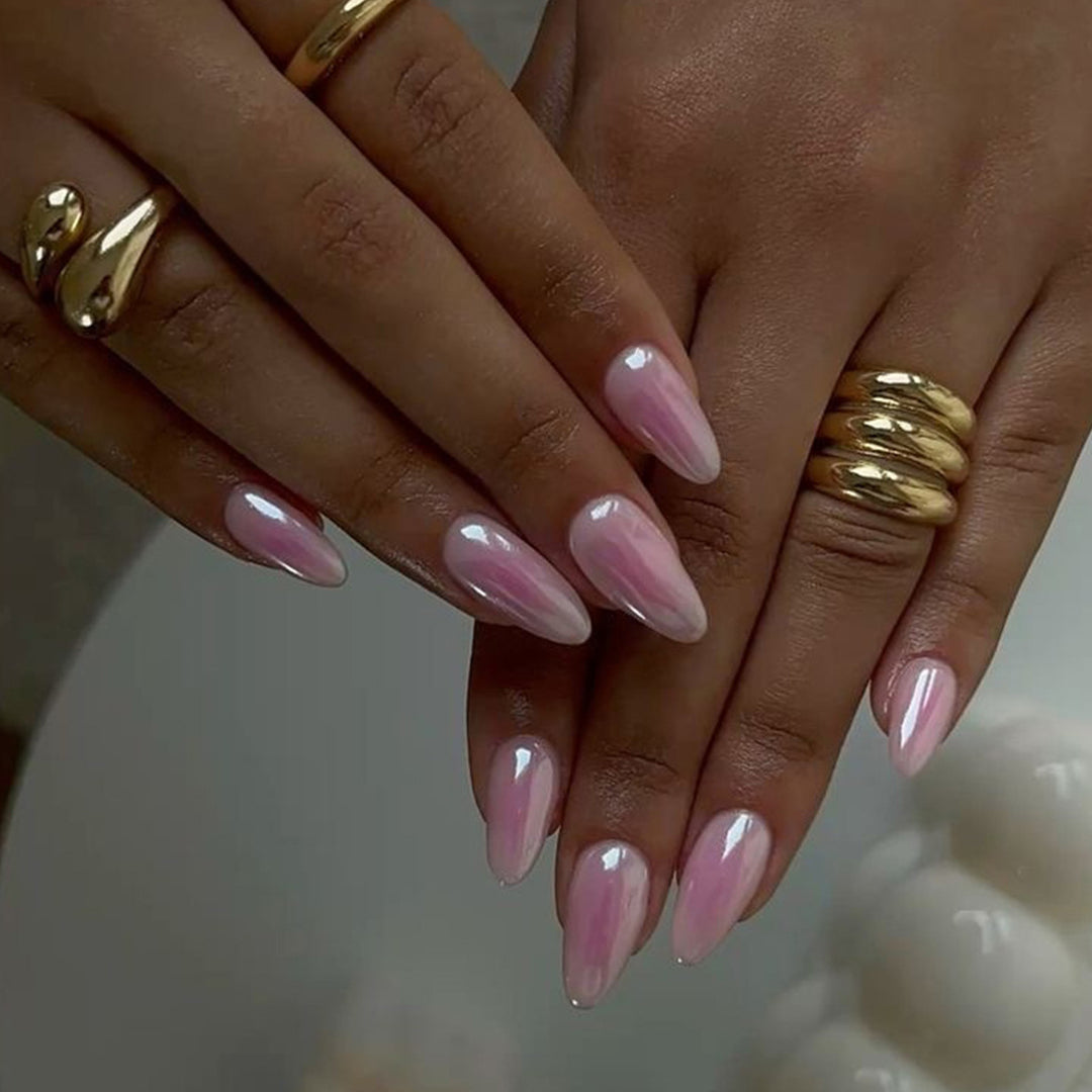 Artful nail extensions in elegant ombre design Bowlift