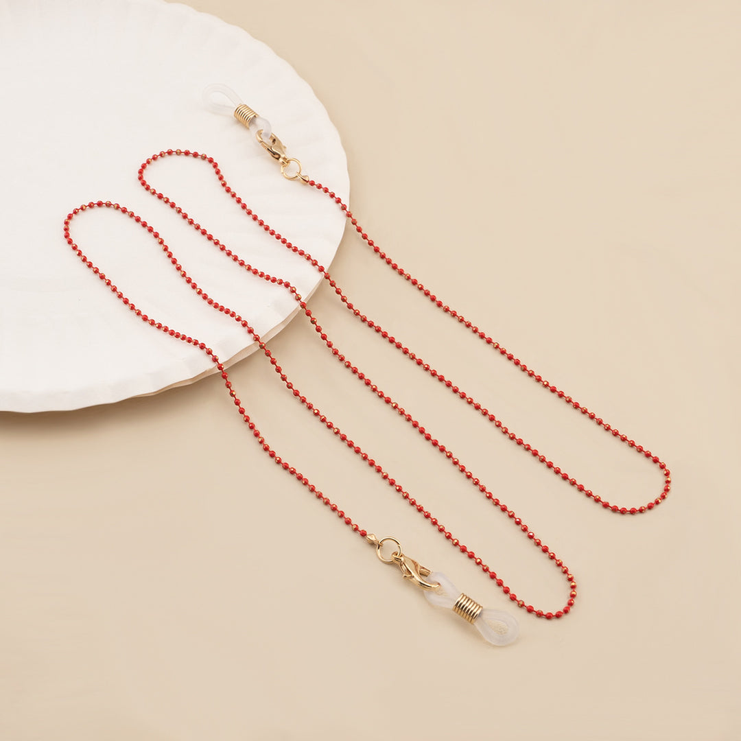 Elegant Beaded Eyewear Chain Bowlift