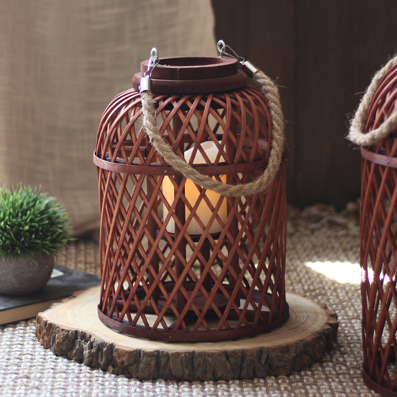 Handcrafted Rattan Lamp Bowlift