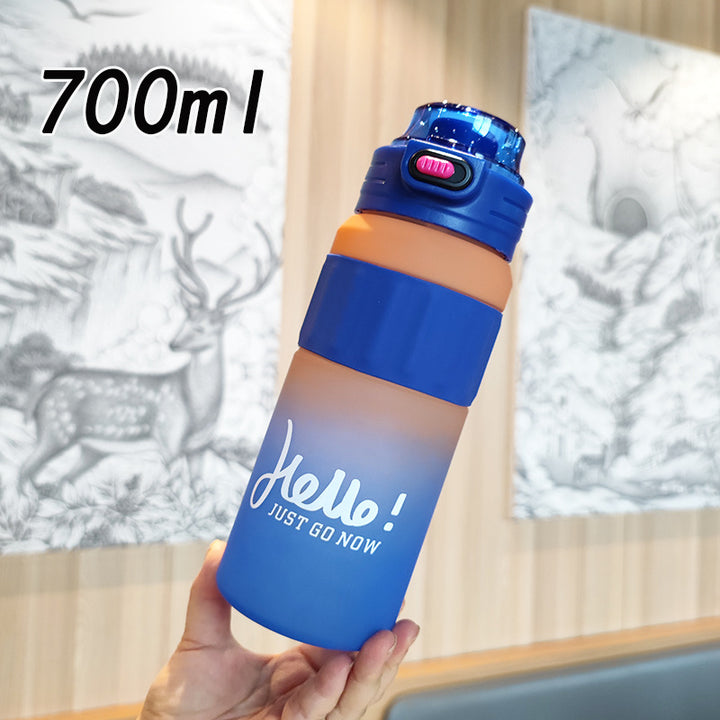 Ladies versatile drinking bottle with innovative flip lid Bowlift
