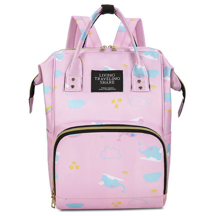 Whimsical Graphic Print Backpack