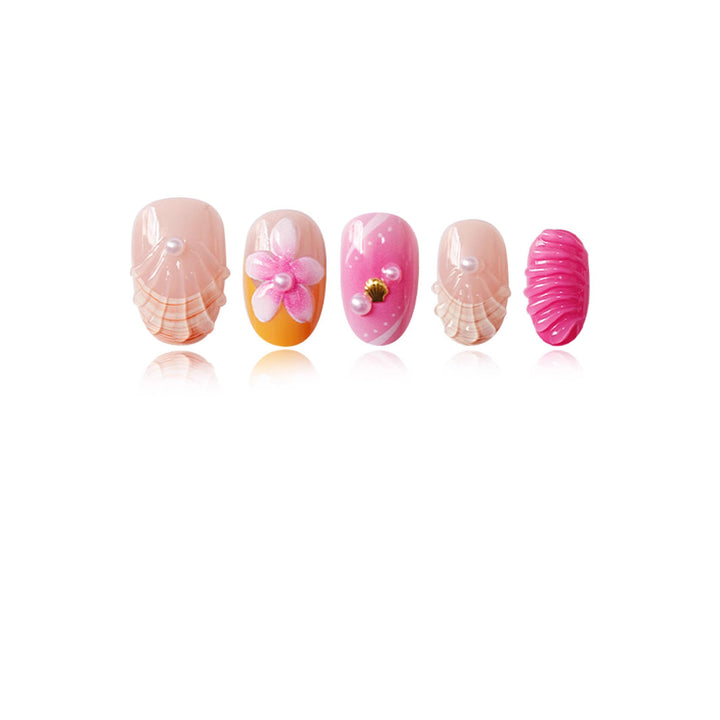 Artistic 3D Floral Nail Art Bowlift