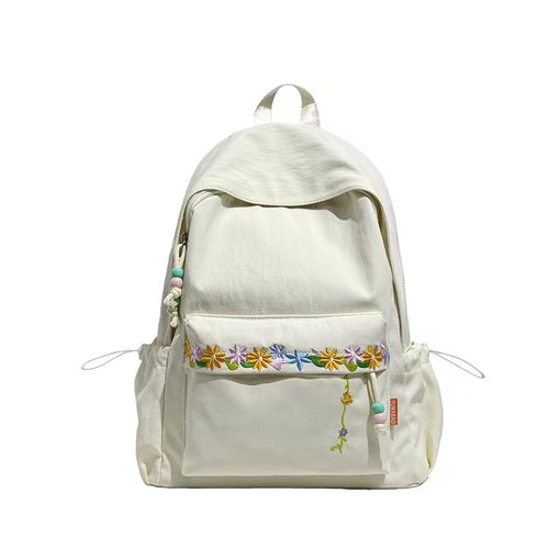 Embroidered Floral Daypack Bowlift