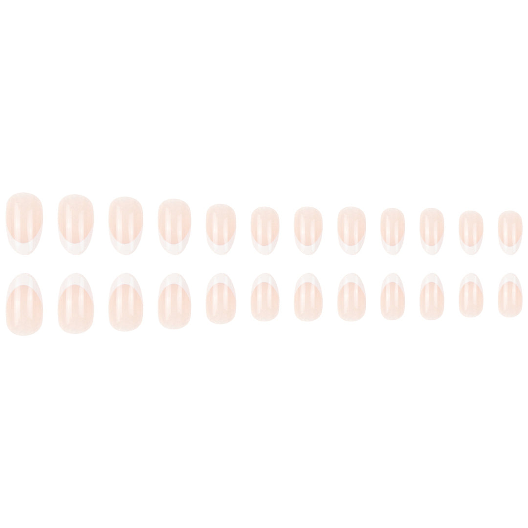 Elegant French Tip Press-On Nails Bowlift 1789085234