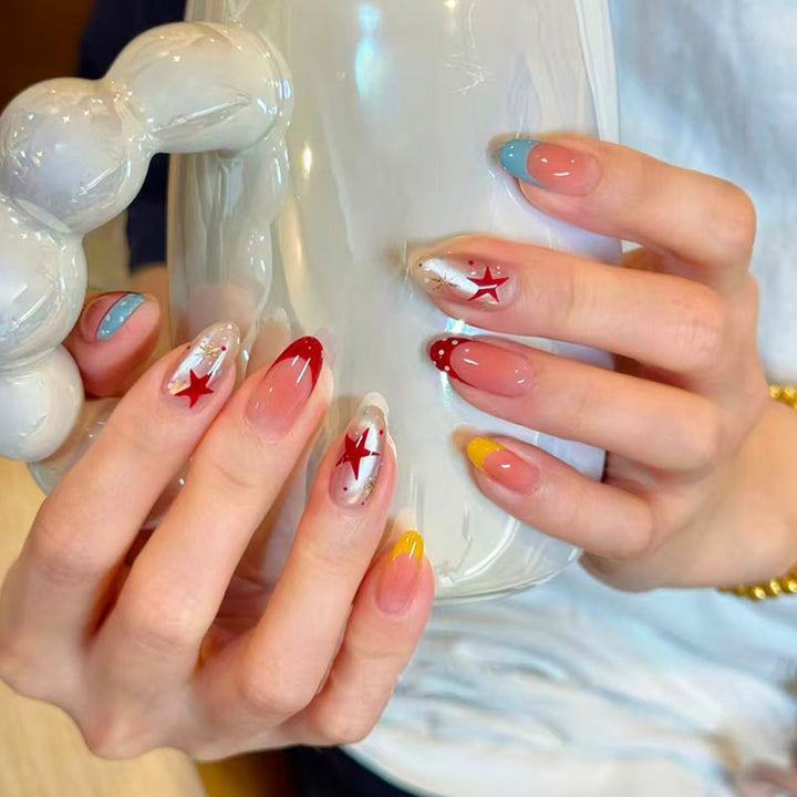 Whimsical Bunny-Themed Press-On Nail Art Set Bowlift