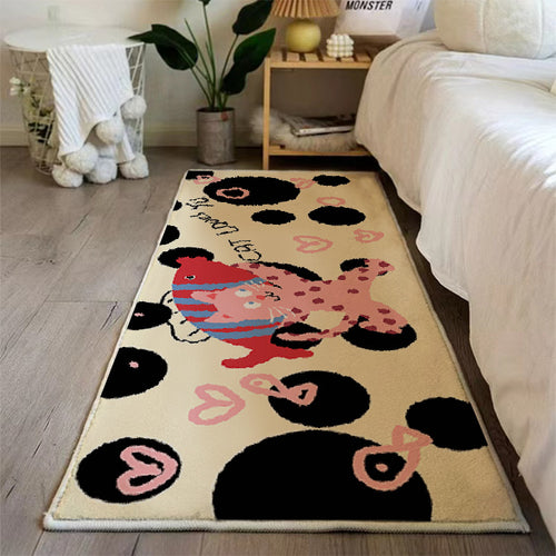 Playful Cat-Themed Bath Rug Bowlift