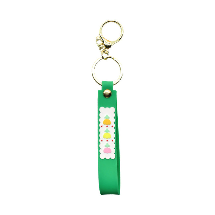 Unisex keychain made of durable silicone with playful design Bowlift