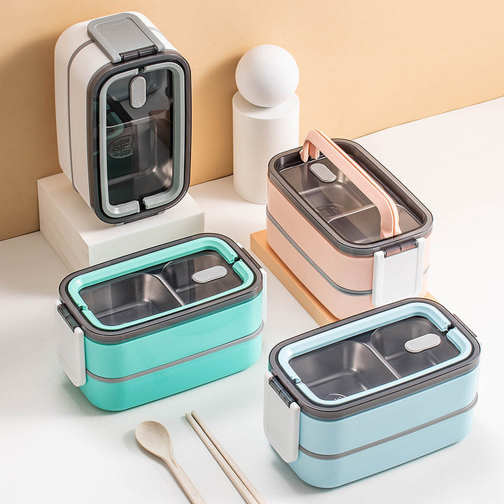 Stackable Two-Tier Leakproof Compartment Bento Lunch Box Bowlift