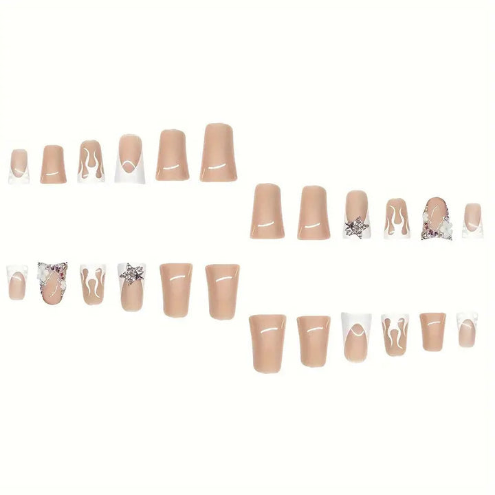 Decorative Jewel-Embellished Nail Art Bowlift