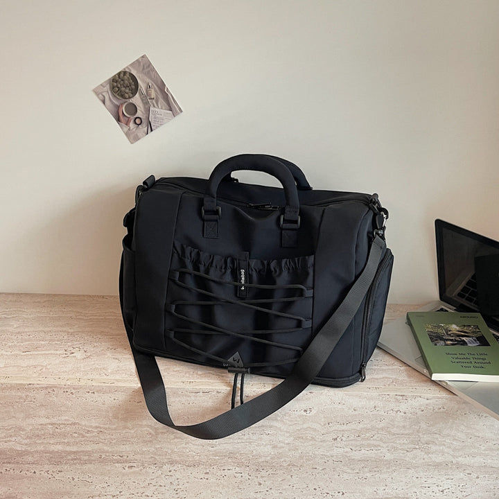 Women's Multifunctional Sports and Travel Bag with Elastic Details Bowlift