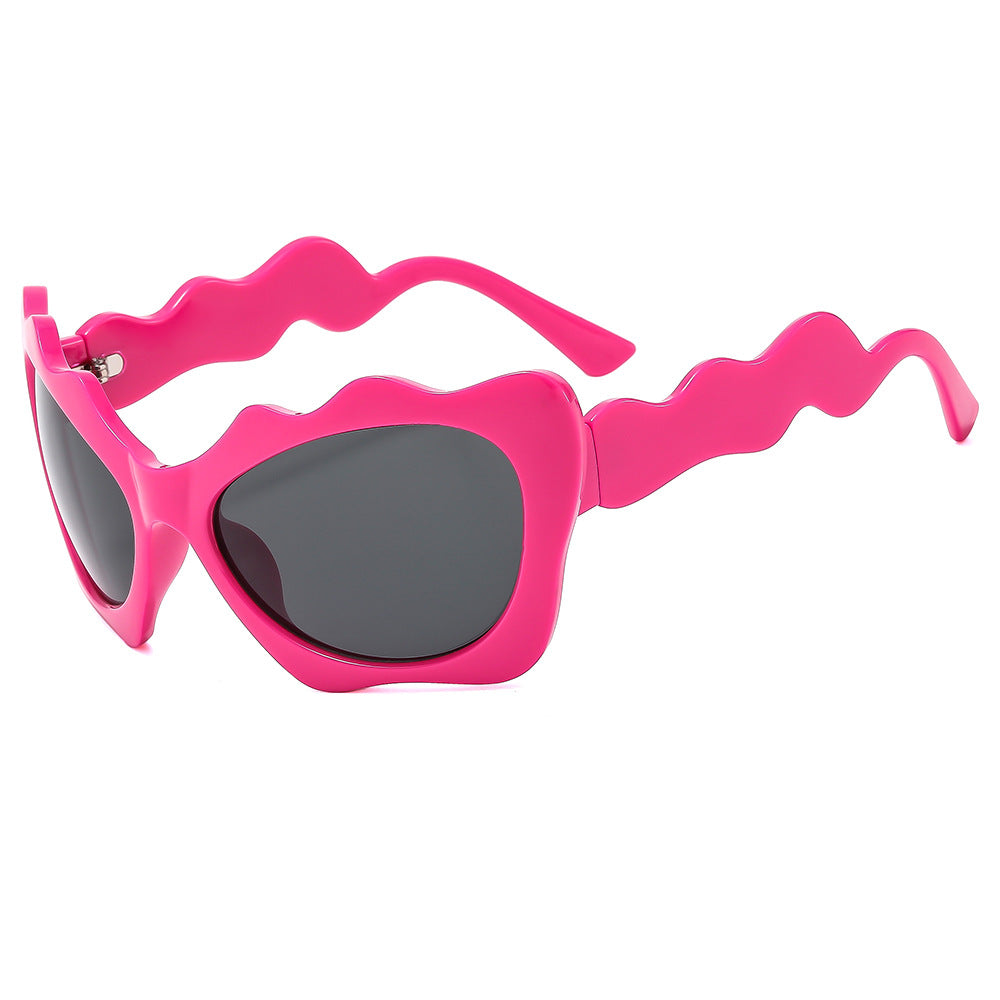 Ladies sunglasses in creative wave design Bowlift