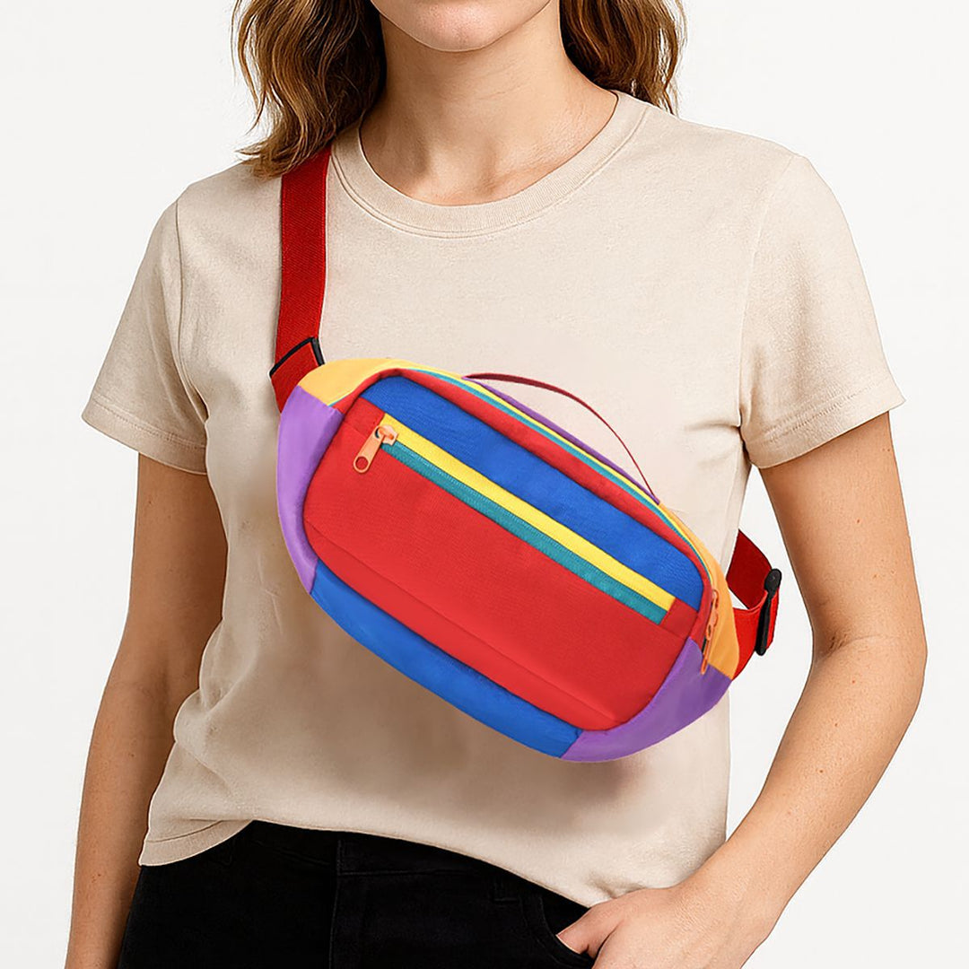 Hip bag with multiple compartments and adjustable belt Bowlift