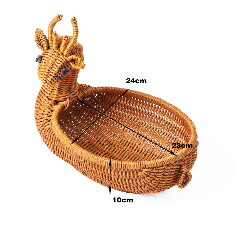 Decorative Wicker Duck Bowlift