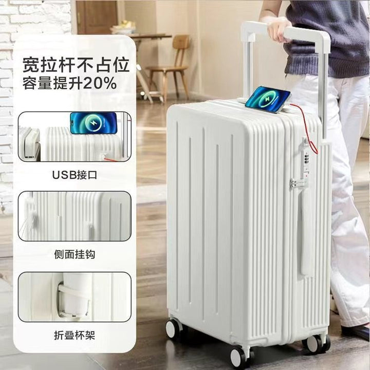 Hard-shell suitcase with integrated USB charging function Bowlift