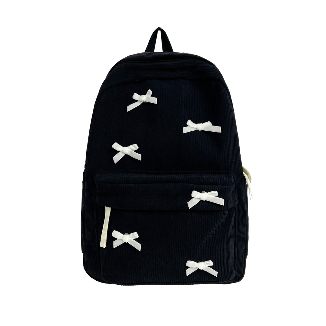 Backpack with Playful Ribbon Design Bowlift