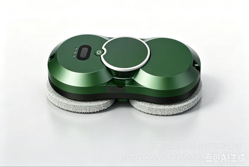 robotic window cleaner with dual rotating microfiber pads Bowlift